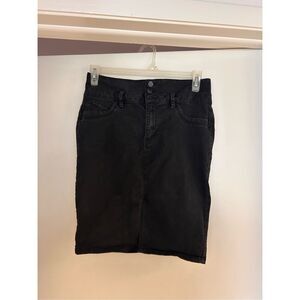 YMI black denim skirt size 11